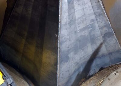Silage feeder reinforcement job completed by Handy Compact Tractors
