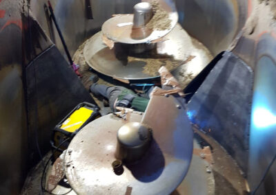 We repair and reinforced this Silage feeder over night