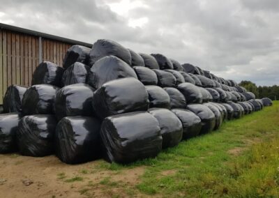 Bails of Hay wrapped and ready to go | HandyCompactTractors.co.uk