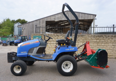 Iseki TXG237 compact tractor with new Wessex flail mower